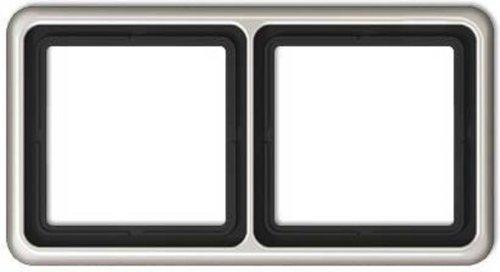 Рамка универсальная Jung CD500 2-м. металл платина картинка